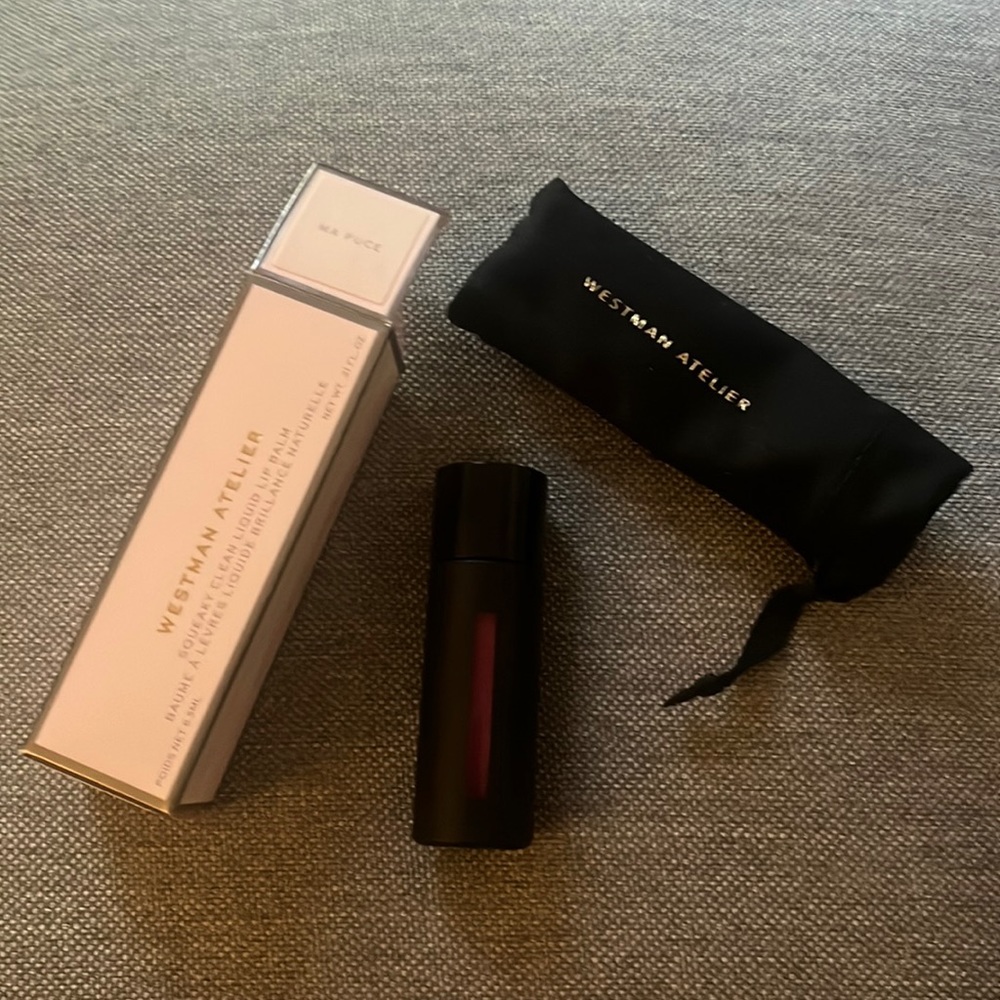 BNIB Westman Atelier Squeaky Clean Liquid Lip Balm in shade Ma Puce